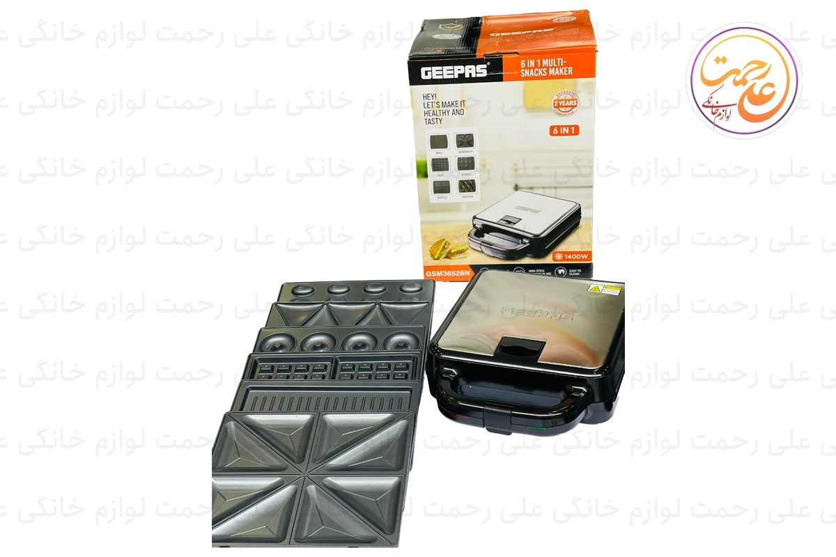 ساندویچ ساز 6 کاره جیپاس مدل GSM36528N