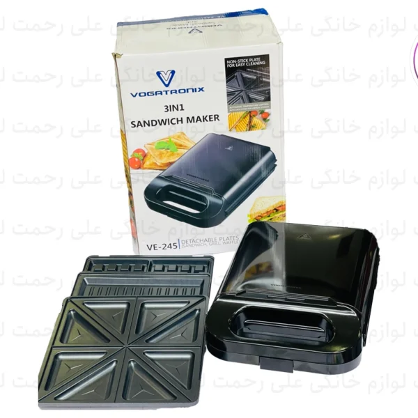 ساندویچ ساز  سه کاره وگاتی مدل VE-245