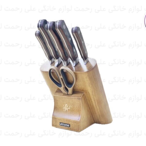 سرویس چاقو آشپزخانه لایف اسمایل مدل NSEL 8 1